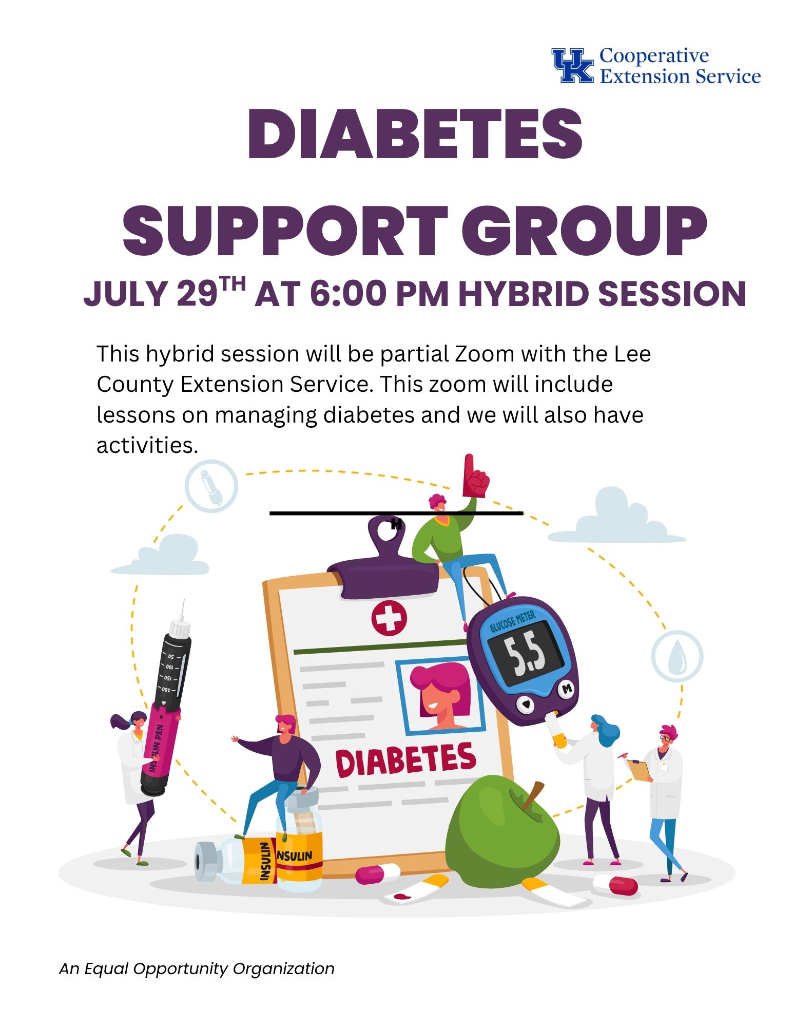 Diabetes Support Group flyer