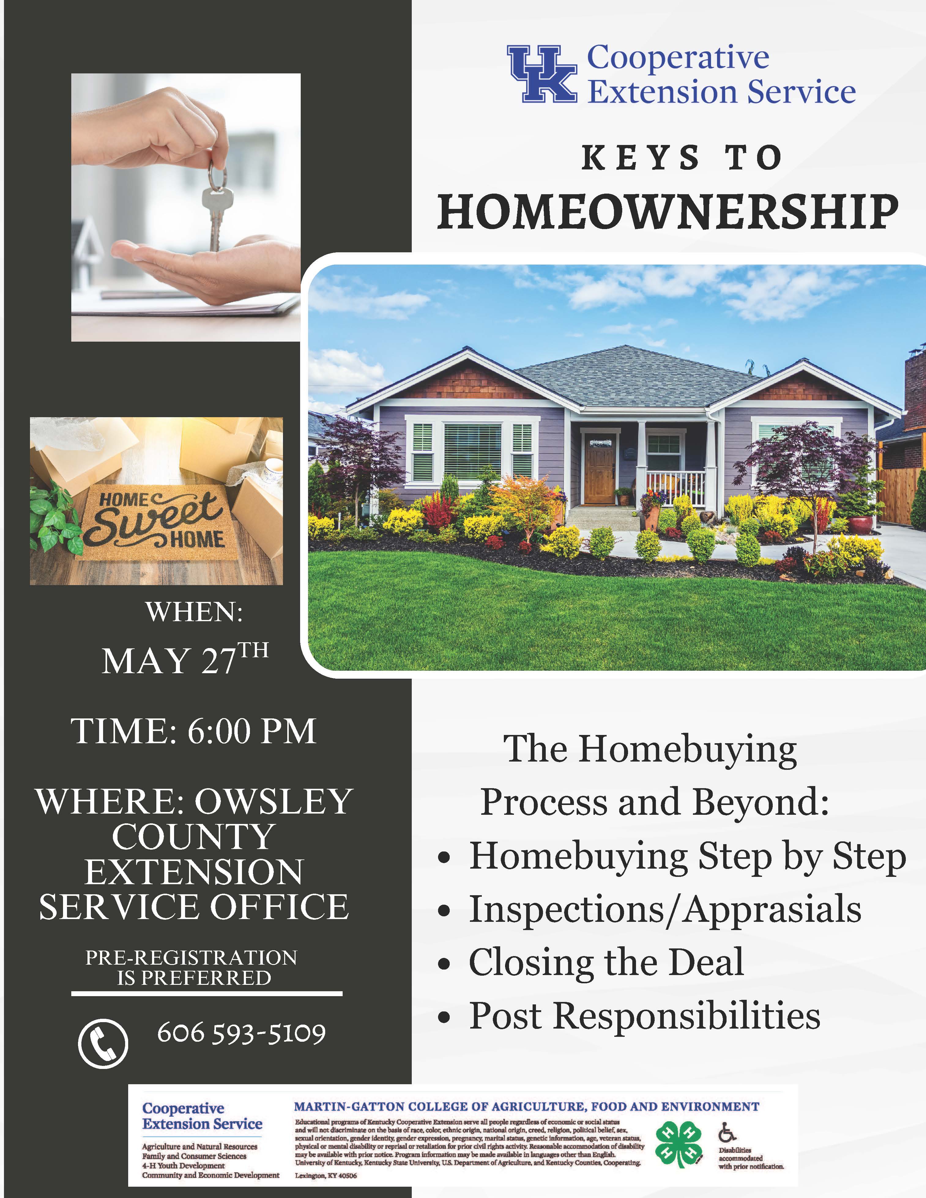 Keys to Homeownership flyer