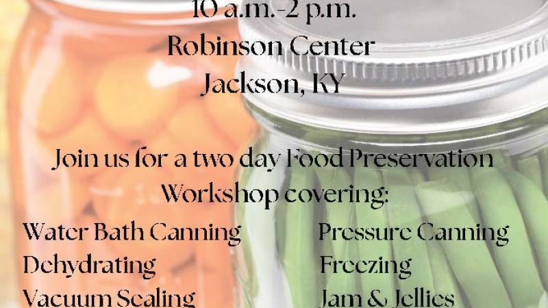 Food Preservation Workshop Flyer