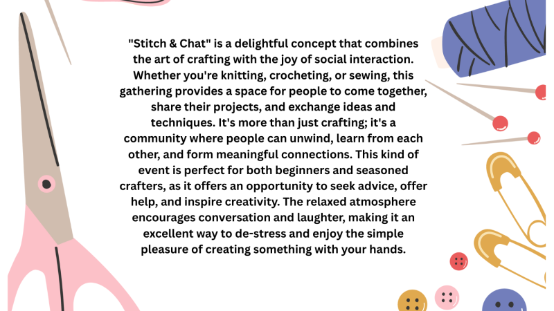 Stitch & Chat Flyer